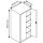 CP Stahlschrank 8924-00 S10164 lichtgrau 4 Fachböden 93,0 x 80,0 x 195,0 cm, aufgebaut, 1 St.