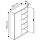 CP Stahlschrank 08930-00 S10009 lichtgrau, enzianblau 4 Fachböden 120,0 x 40,0 x 195,0 cm, aufgebaut, 1 St.