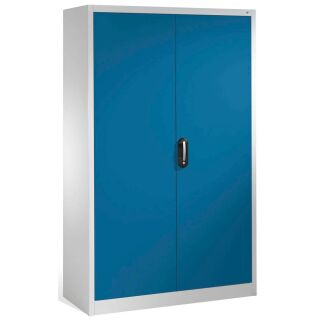 CP Stahlschrank 08931-00 S10009 lichtgrau, enzianblau 4 Fachböden 120,0 x 50,0 x 195,0 cm, aufgebaut, 1 St.