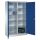 CP Stahlschrank 8931-311 S10123 lichtgrau, enzianblau 4 Fachböden 120,0 x 50,0 x 195,0 cm, aufgebaut, 1 St.
