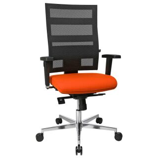 Topstar Bürostuhl Sitness X-Pander Plus, SI959WGT340 Stoff orange, Gestell alu