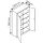 CP Stahlschrank 8931-311 S10126 lichtgrau, rededagrün 4 Fachböden 120,0 x 50,0 x 195,0 cm, aufgebaut, 1 St.