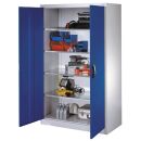 CP Stahlschrank 8932-00 S10599 lichtgrau, enzianblau 4...
