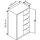 CP Stahlschrank 8934-00 S10197 lichtgrau, enzianblau 4 Fachböden 120,0 x 80,0 x 195,0 cm, aufgebaut, 1 St.