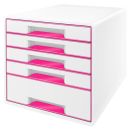 LEITZ Schubladenbox WOW Cube  perlweiß/pink...