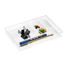 LEITZ Schubladenbox WOW Cube  perlweiß/violett 52142062, DIN A4 mit 5 Schubladen, 1 St.