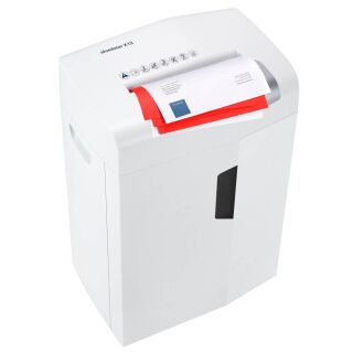 HSM shredstar X13 Aktenvernichter mit Partikelschnitt P-4, 4 x 37 mm, bis 13 Blatt, weiß