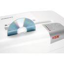 HSM shredstar X13 Aktenvernichter mit Partikelschnitt P-4, 4 x 37 mm, bis 13 Blatt, weiß