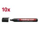 edding 330 Permanentmarker schwarz 1,0 - 5,0 mm, 10 St.