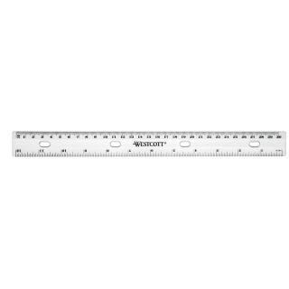 WESTCOTT Lineal 31,0 cm, transparent