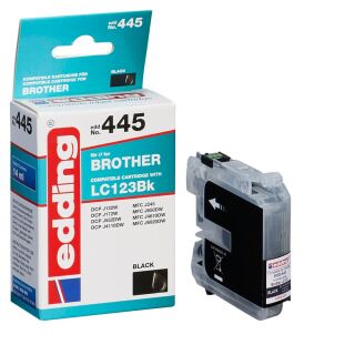 edding EDD-445 schwarz Druckerpatrone kompatibel zu brother LC-123BK