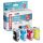 edding EDD-449 schwarz, cyan, magenta, gelb Druckerpatronen kompatibel zu brother LC-123BK/C/M/Y, 4er-Set