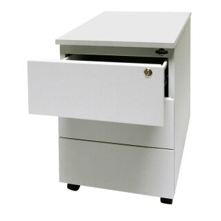 SZ Metall Rollcontainer lichtgrau 3 Auszüge 40,0 x 59,0 x 53,0 cm