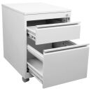 SZ Metall Rollcontainer lichtgrau 2 Auszüge 46,0 x 60,0 x 60,0 cm