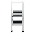 WENKO Klapptritt silber 2 Stufen, H: 94,0 cm