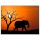 PAPERFLOW Wandbild Elefant, Aluminium, Kunstglas
