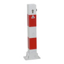 Absperrpfosten aus Vierkant-Stahlrohr 70x70 mm, 500 mm...