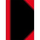 Bantex Notizbuch Chinakladde DIN A5 liniert, schwarz/rot...