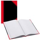 Bantex Notizbuch Chinakladde DIN A6 liniert, schwarz/rot Hardcover 192 Seiten