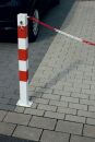 Sperrkettenpfosten 70x70 mm, ortsfest zum Aufdübeln ohne Lackierung, ohne Öse