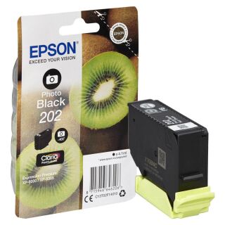 EPSON 202/T02F14 (Kiwi) Foto schwarz Druckerpatrone