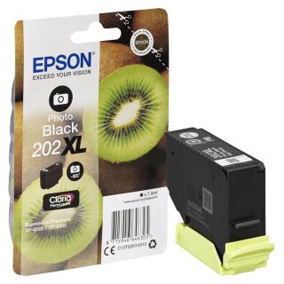 EPSON 202XL/T02H14 (Kiwi) Foto schwarz Druckerpatrone