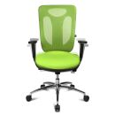 Topstar Bürostuhl Sitness Net Pro 100, NN39T T35 Stoff grün, Gestell alu