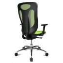 Topstar Bürostuhl Sitness Net Pro 100, NN39T T35 Stoff grün, Gestell alu