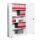 Gürkan Stahlschrank 109720 weiß 4 Fachböden 120,0 x 42,0 x 195,0 cm, aufgebaut, 1 St.
