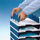 styro Sortierstation Styrodoc grau/blau mit 36 Fächern