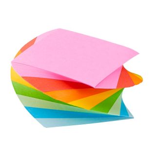 folia Regenbogen Notizzettel geleimt farbsortiert 5,5 x 5,5 cm, ca. 280 Blatt, 1 Pack