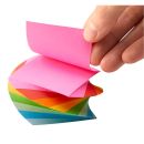 folia Regenbogen Notizzettel geleimt farbsortiert 5,5 x 5,5 cm, ca. 280 Blatt, 1 Pack