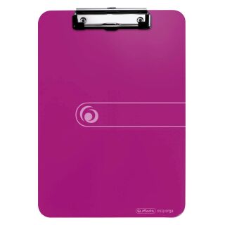 herlitz Klemmbrett easy orga 300000725 DIN A4 opak beere Kunststoff, 1 St.