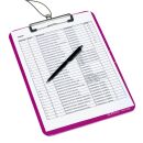 herlitz Klemmbrett easy orga 300000725 DIN A4 opak beere...