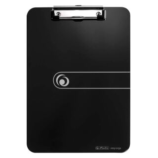herlitz Klemmbrett easy orga 100436085 DIN A4 opak schwarz Kunststoff, 1 St.