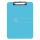 herlitz Klemmbrett easy orga 300000675 DIN A4 transparent blau Kunststoff, 1 St.