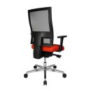 Topstar Bürostuhl Sitness 60, PS69BH W54 Stoff orange, Gestell alu