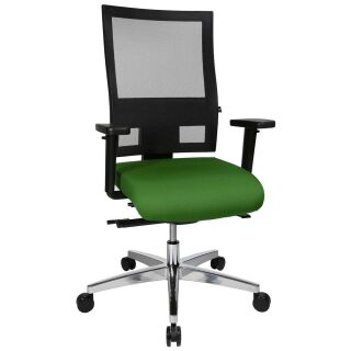 Topstar Bürostuhl Sitness 60, PS69BH W55 Stoff grün, Gestell alu