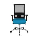 Topstar Bürostuhl Sitness 60, PS69BH W58 Stoff blau, Gestell alu