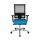 Topstar Bürostuhl Sitness 60, PS69BH W58 Stoff blau, Gestell alu