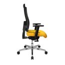 Topstar Bürostuhl Sitness 60, PS69BH W59 Stoff gelb, Gestell alu