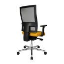 Topstar Bürostuhl Sitness 60, PS69BH W59 Stoff gelb, Gestell alu