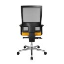 Topstar Bürostuhl Sitness 60, PS69BH W59 Stoff gelb, Gestell alu