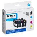 KMP E218VX schwarz, cyan, magenta, gelb Druckerpatrone kompatibel zu EPSON T2996XL, 4er-Set