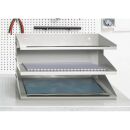 DURABLE Sortierstation grau mit 3 Fächern