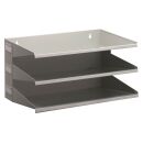 DURABLE Sortierstation grau mit 3 Fächern