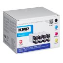 KMP E220VX schwarz, cyan, magenta, gelb Druckerpatronen kompatibel zu EPSON T7901XL, T7902XL, T7903XL, T7904XL, 4er-Set