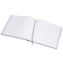 BRUNNEN Gästebuch Metallico quadratisch blanko, silbergrau Hardcover 200 Seiten