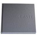 BRUNNEN Gästebuch Metallico quadratisch blanko, silbergrau Hardcover 200 Seiten
