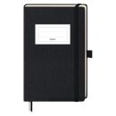 BRUNNEN Notizbuch KOMPAGNON DIN A4 kariert, schwarz Hardcover 192, davon 16 zum Heraustrennen Seiten, 1 St.